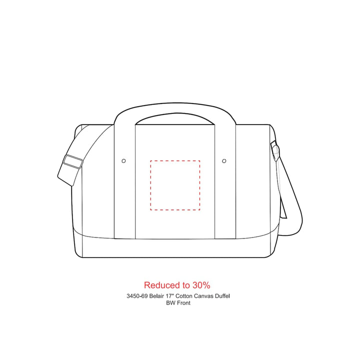 Belair 17" Cotton Canvas Duffel