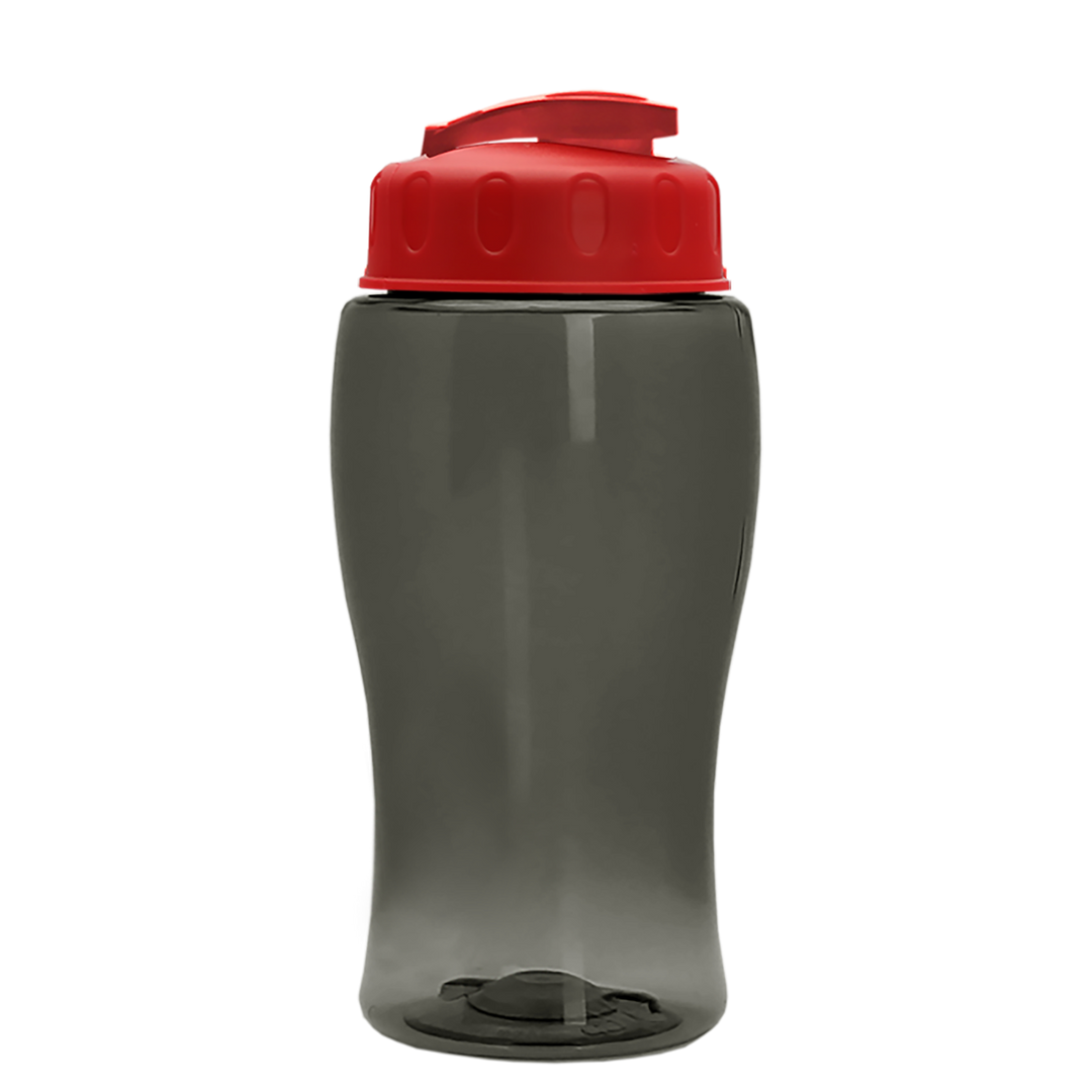 Poly-Pure Jr. - 18 oz. Transparent Bottle with USA Flip