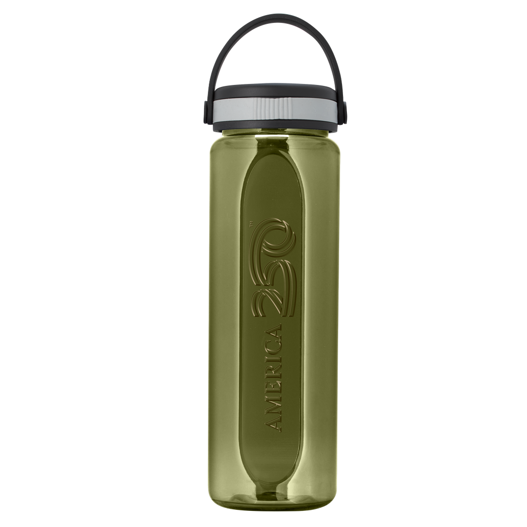 Boss Embossed RPET Bottle with Grip Lid - 26 oz.