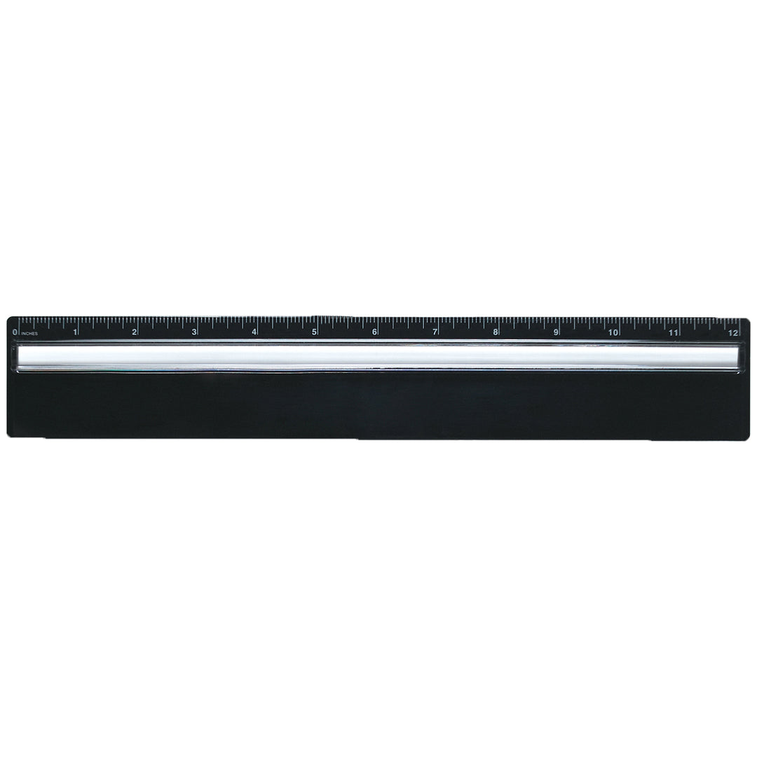 Plastic 12" Ruler With Magnifying Glass