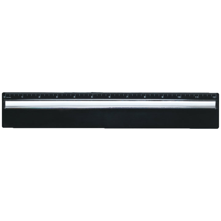 Plastic 12" Ruler With Magnifying Glass