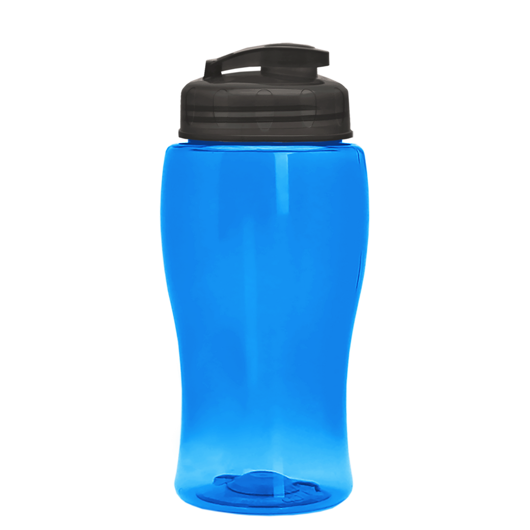 Poly-Pure Jr. - 18 oz. Transparent Bottle with USA Flip