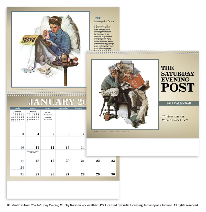 Triumph® Calendars The Saturday Evening Post Illustrations by Norman Rockwell Calendar