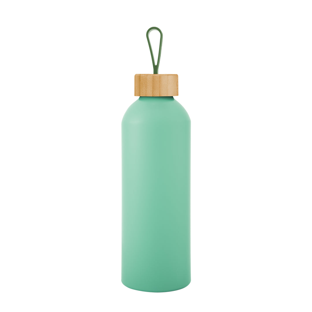 25 Oz. Blaire Recycled Aluminum Bottle With Bamboo Lid And Carry Handle