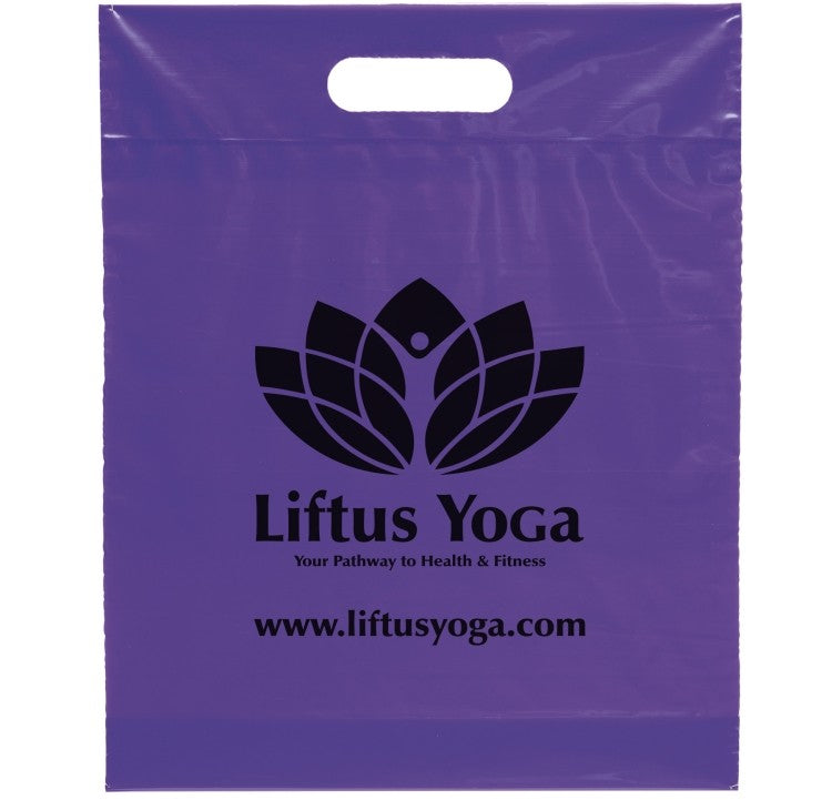 Die Cut Handle Bag - 12W x 15H x 3 - Flexo Ink Print