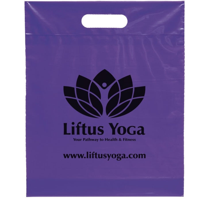 Die Cut Handle Bag - 12W x 15H x 3 - Flexo Ink Print
