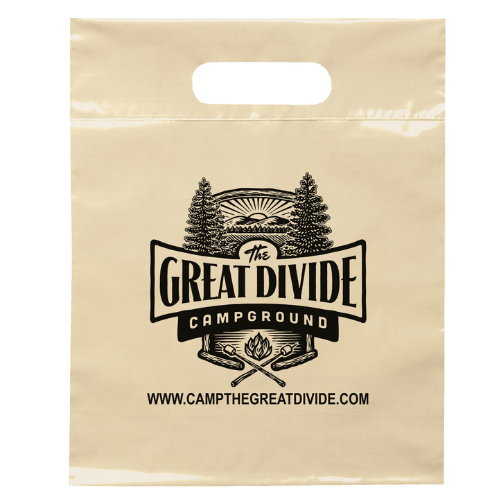 Die Cut Handle Bag - 9 1/2W x 12H - Flexo Ink Print