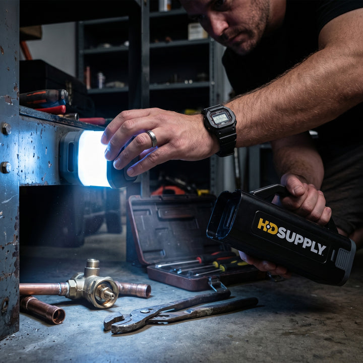 24-Piece Tool Set With Rechargeable LED Light