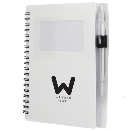 FSC® Recycled 5" x 7" Star Spiral Notebook with Pe