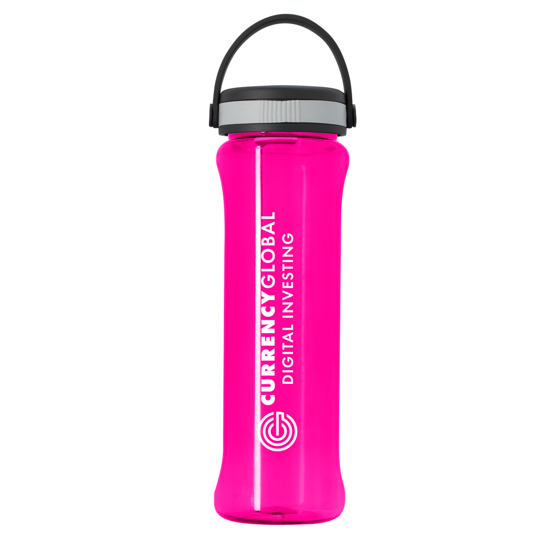 Boss Embossed RPET Bottle with Grip Lid - 26 oz.