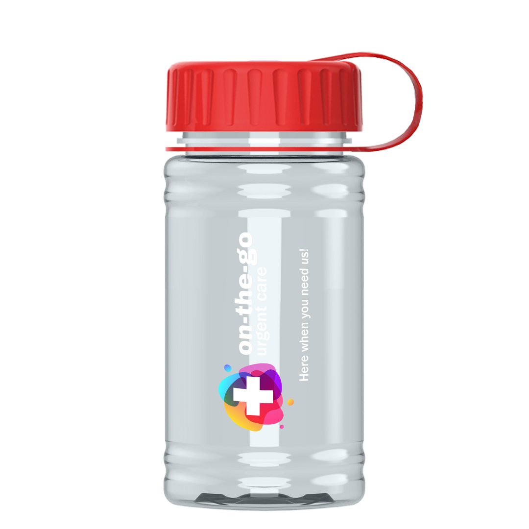 Mini RPET Bottle with Tethered Lid - 16 oz.