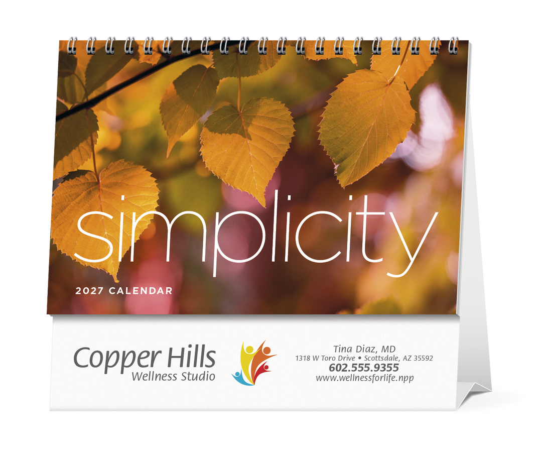 Triumph® Calendars Simplicity Large Desk Calendar