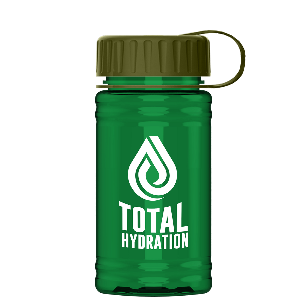 Mini RPET Bottle with Tethered Lid - 16 oz.