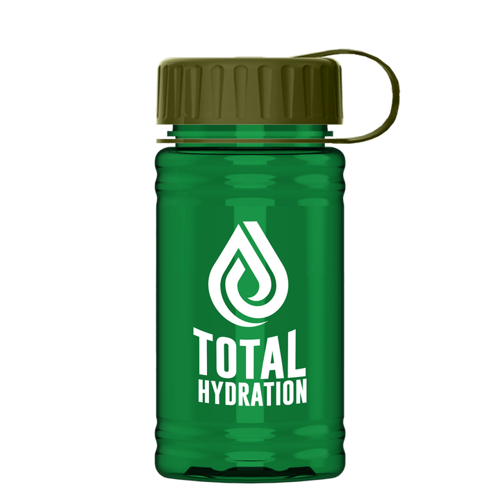 Mini RPET Bottle with Tethered Lid - 16 oz.