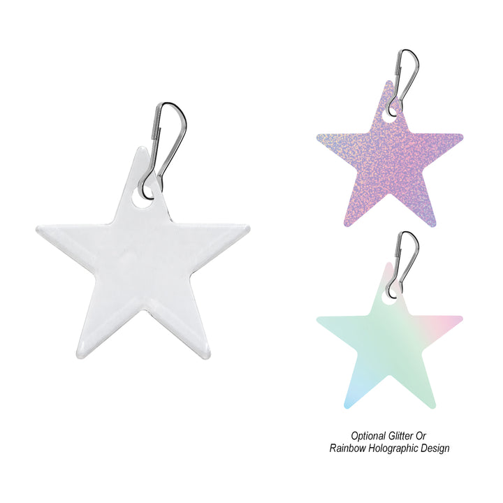Acrylic Zipper Pull - Star