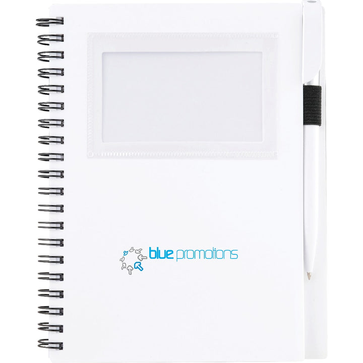 FSC® Mix 5.5" x 7" Star Spiral Notebook with Pen
