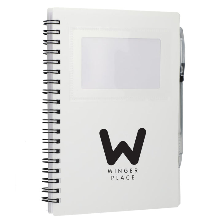 FSC® Recycled 5" x 7" Star Spiral Notebook with Pe