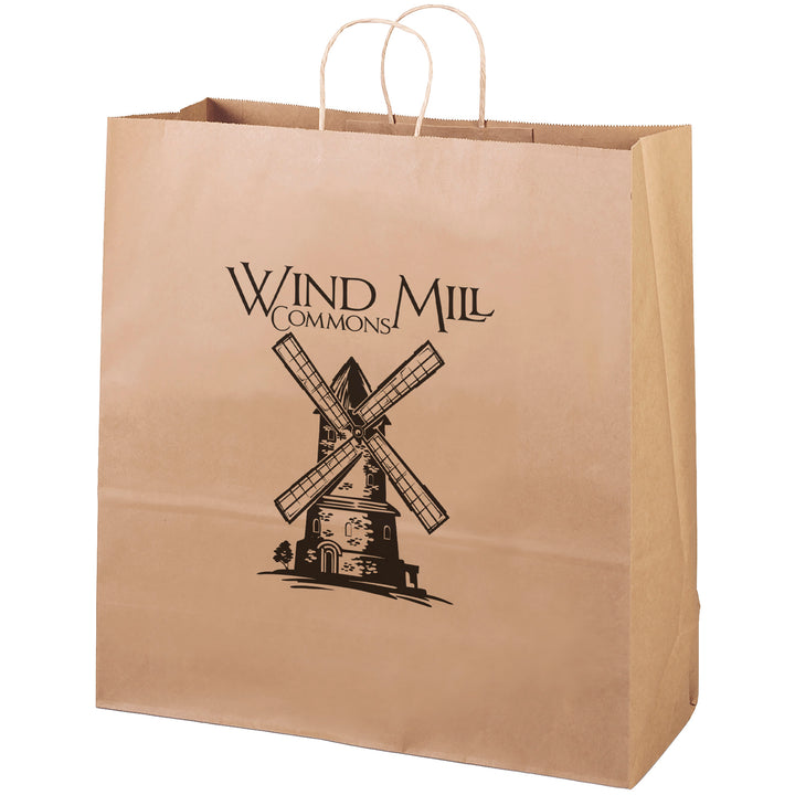Eco Duke - Kraft-Brown Shopper - Flexo Ink Print