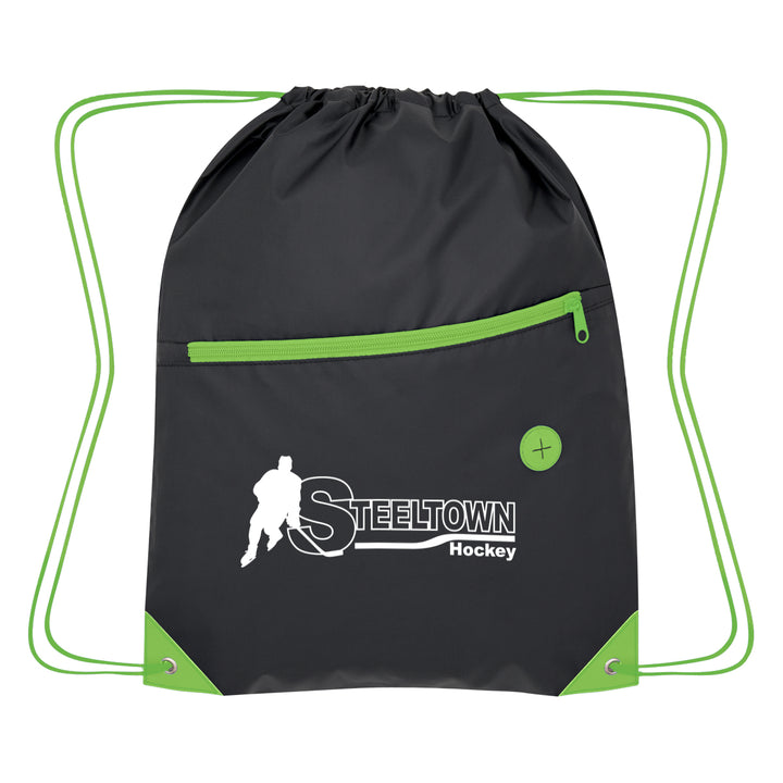 Color Pop Recycled Drawstring Bag