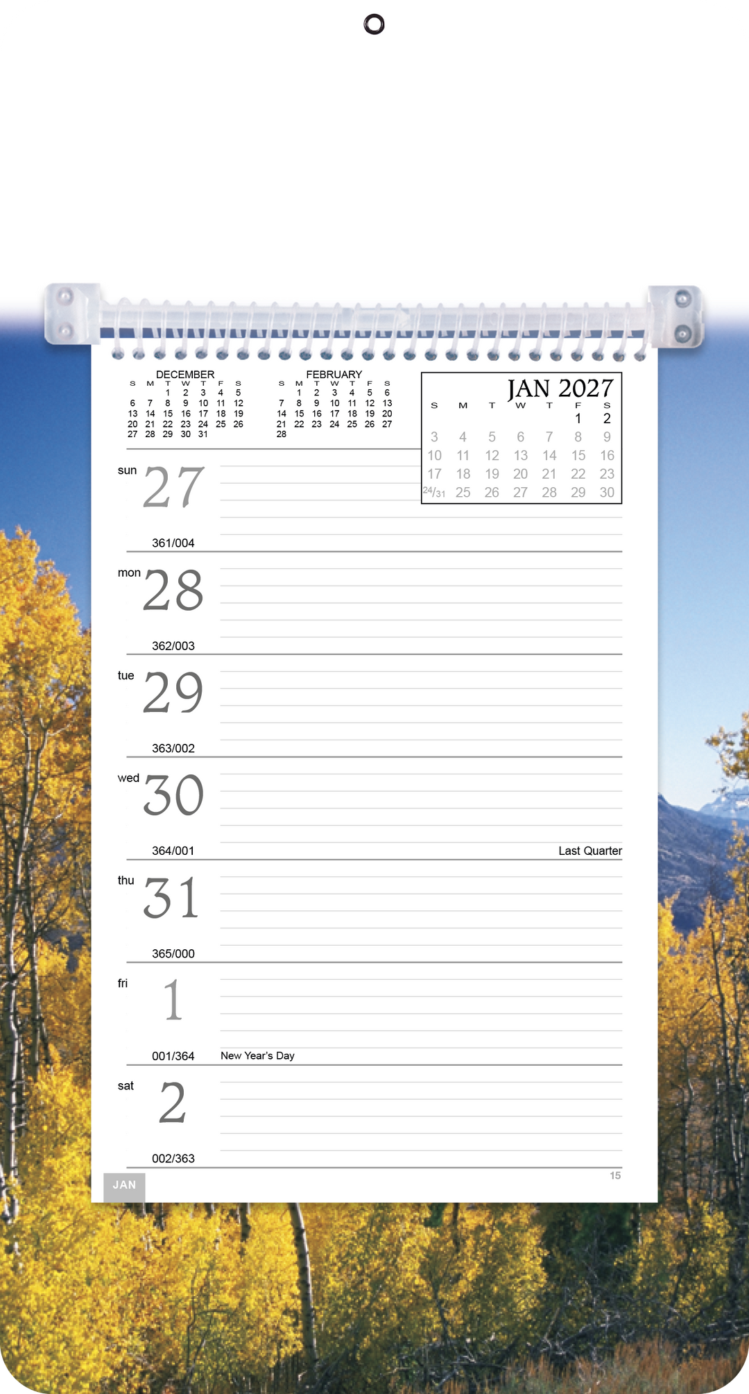 Triumph® Calendars Full-Color Weekly Memo Calendar
