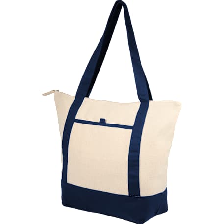 Isle 8oz Organic Cotton Zippered Tote