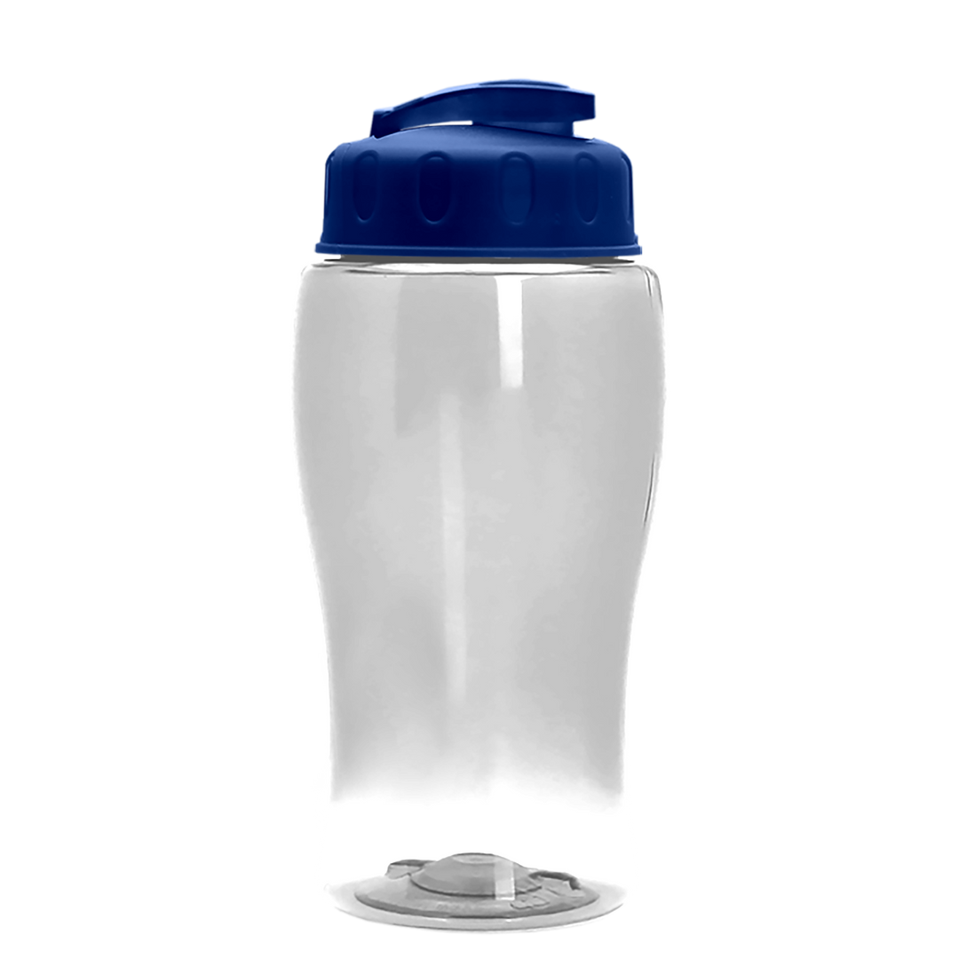 Poly-Pure Jr. - 18 oz. Transparent Bottle with USA Flip