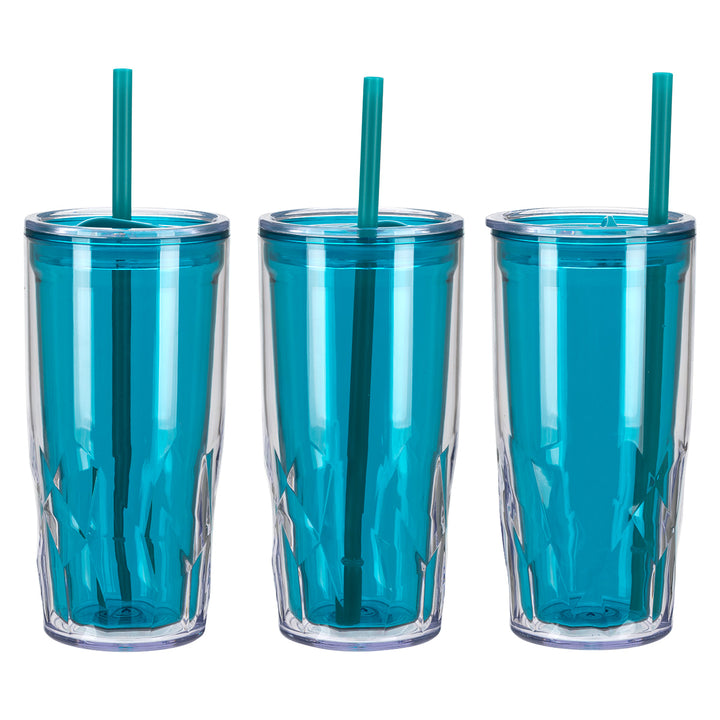 Luster 16 oz 2-in-1 Recycled Acrylic Straw Tumbler
