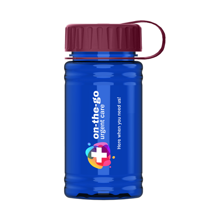 Mini RPET Bottle with Tethered Lid - 16 oz.