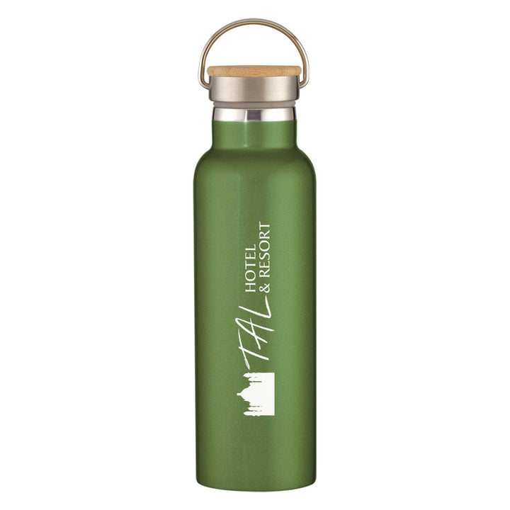 21 Oz. Tipton Recycled Stainless Steel Bottle With Bamboo Lid