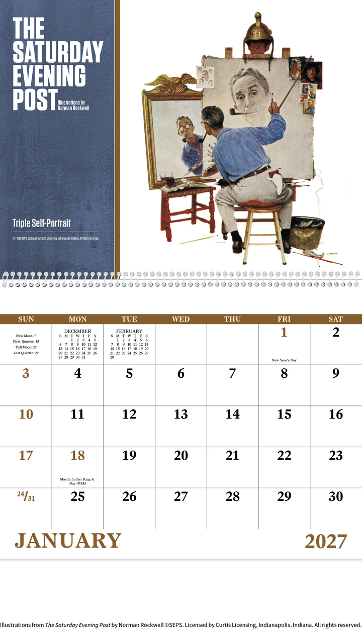 Good Value™ The Saturday Evening Post Illustrations by Norman Rockwell – Spiral Calendar