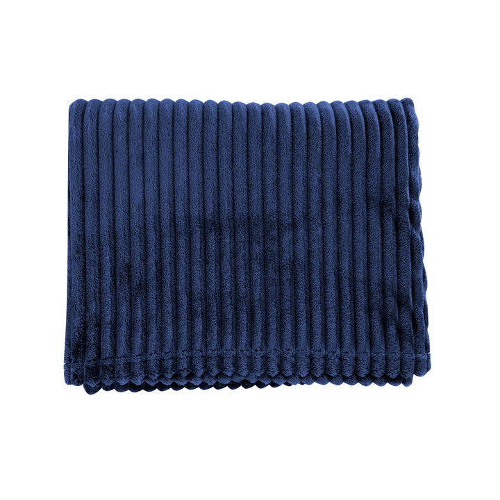 Raleigh Recycled Ribbed Flannel Blanket