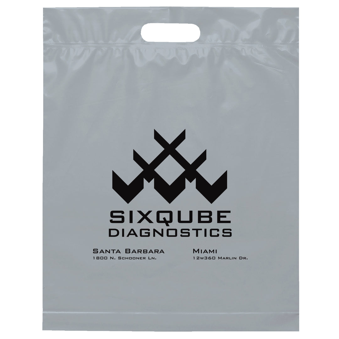 Die Cut Handle Bag - 15W x 19H x 3 - Flexo Ink Print
