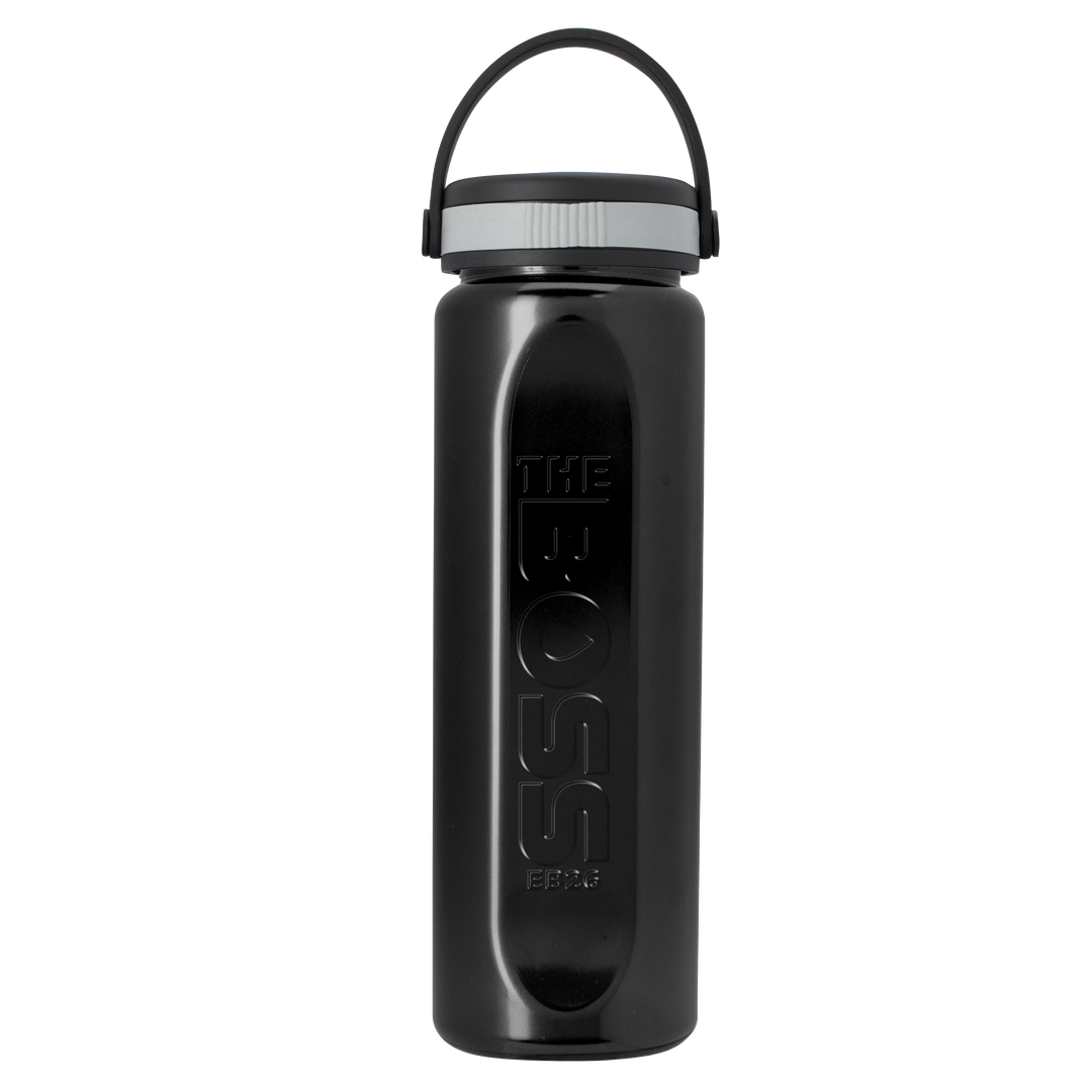 Boss Embossed RPET Bottle with Grip Lid - 26 oz.