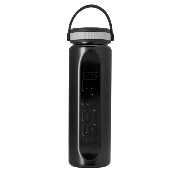 Boss Embossed RPET Bottle with Grip Lid - 26 oz.