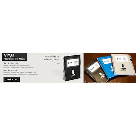 FSC® Recycled 5" x 7" Star Spiral Notebook with Pe