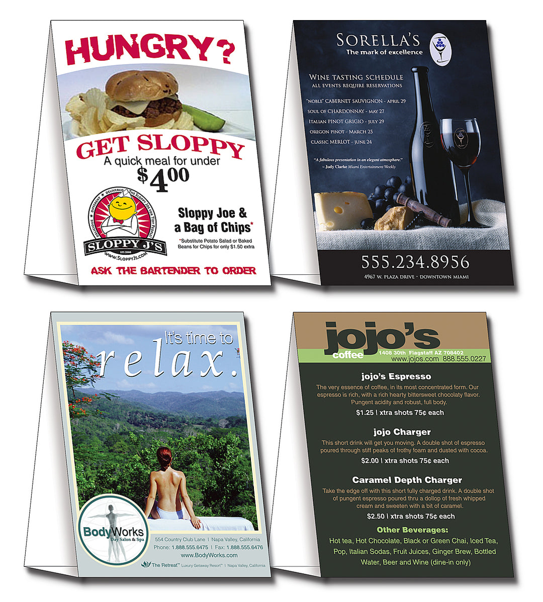 Table Tent - Laminated (5x6.875 - Folded) - 14 pt.
