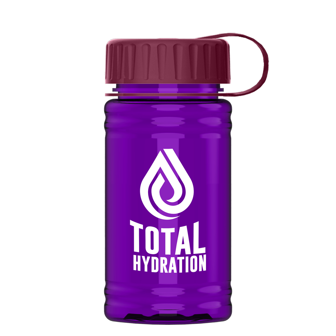 Mini RPET Bottle with Tethered Lid - 16 oz.