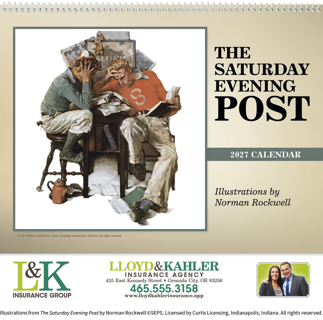 Triumph® Calendars The Saturday Evening Post Illustrations by Norman Rockwell Calendar