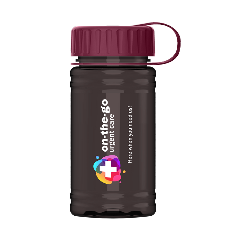 Mini RPET Bottle with Tethered Lid - 16 oz.