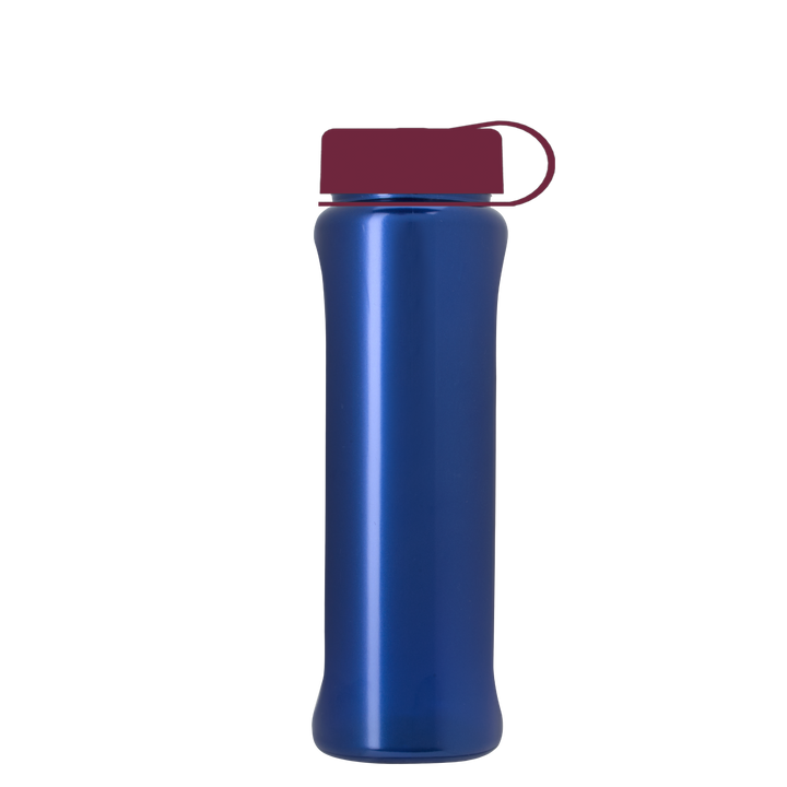 Boss Embossed RPET Bottle with Tethered Lid - 26 oz.