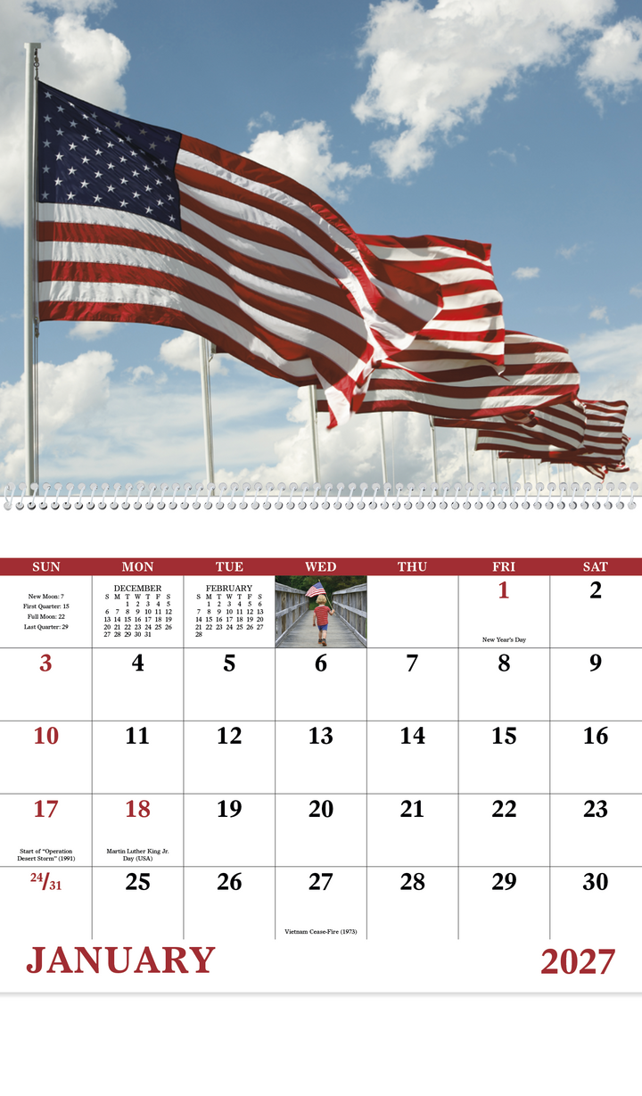 Good Value™ Celebrate America - Spiral Calendar
