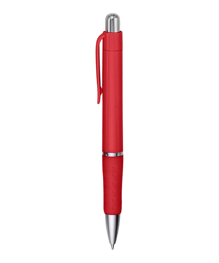 Rigid - Solid Colored Ballpoint Click Pen with grip