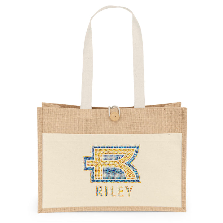 Riley™- Jute Tote - Sparkle