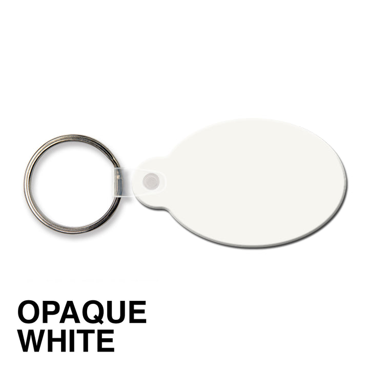 Oval w/Tab Key Tag (Spot Color)