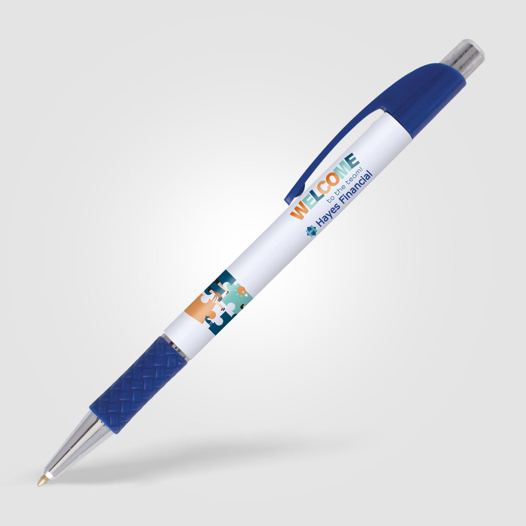 Elite Slim Chrome Basket Weave Pen