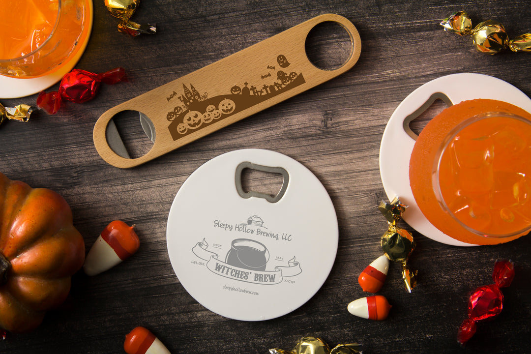 Square Bottle Opener Coaster