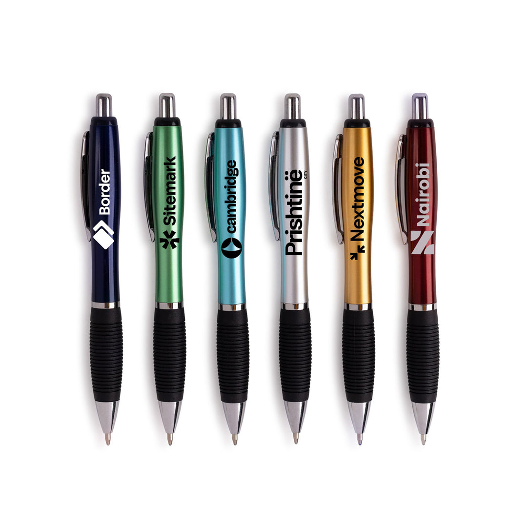 El-Gripper Click Pen - Silver Accents