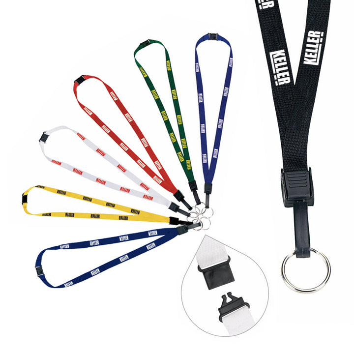 1/2" Breakaway Lanyard with Key Ring
