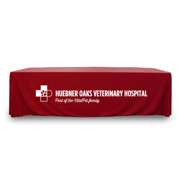 8 ft. Throw PolyKnit™ Table Cover (One Color Logo)