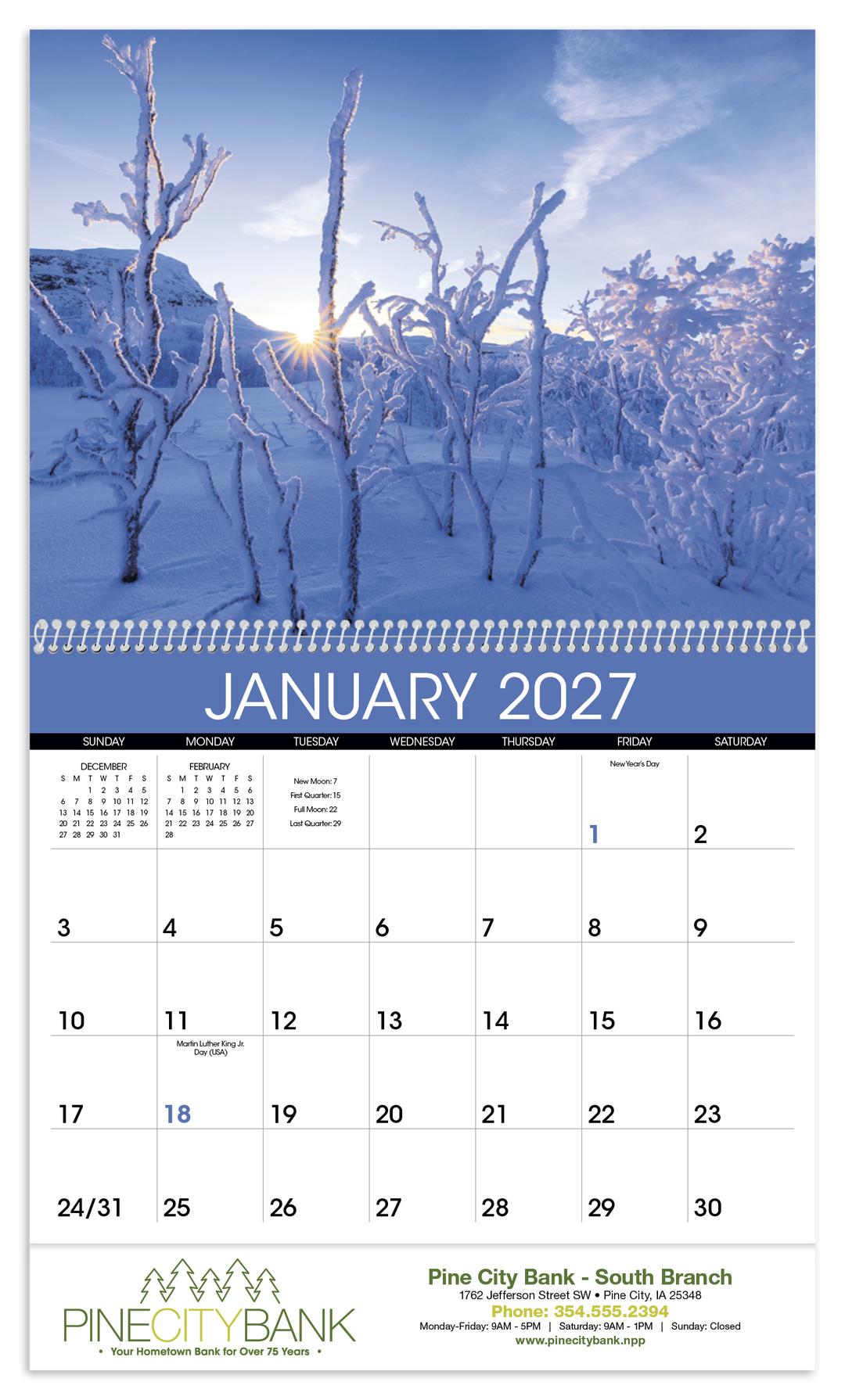 Triumph® Calendars Sunrise Sunset Calendar